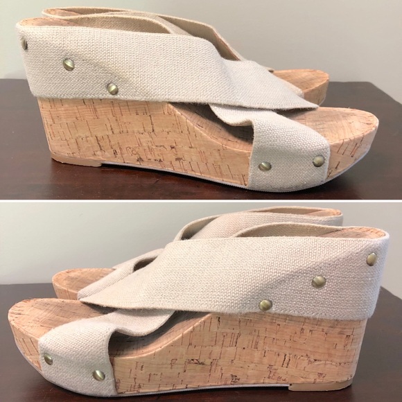 🔴SOLD Lucky Brand Miller Platform Wedge Sandals - Picture 6 of 8